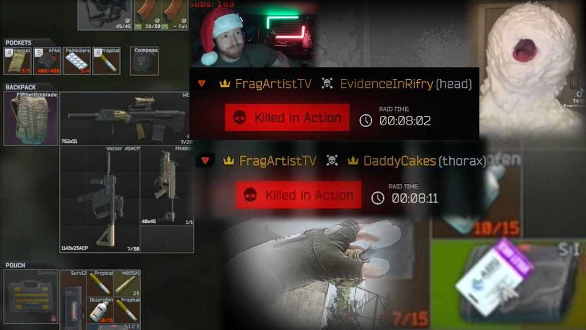 FragArtist's tweet photo. New YOUTUBE video is live!
Please thumbs up, comment, and sub if you enjoyed!

https://t.co/BSsRf5v1Yk

#eft #escapefromtarkov @bstategames https://t.co/xzuXID86ku
