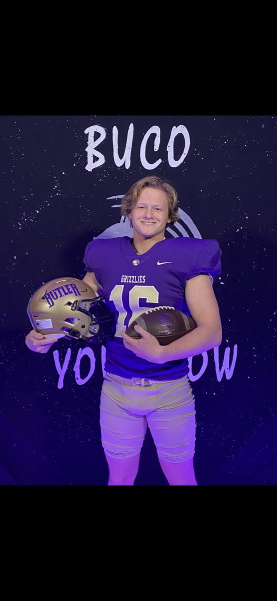 ClaassenKaden's tweet photo. Thank you to all the coaches and family that have made my dream possible! Thank you @CoachBVignery for the opportunity!  COMMITTED!💜💛 #BUCO https://t.co/MpueeDBDzO
