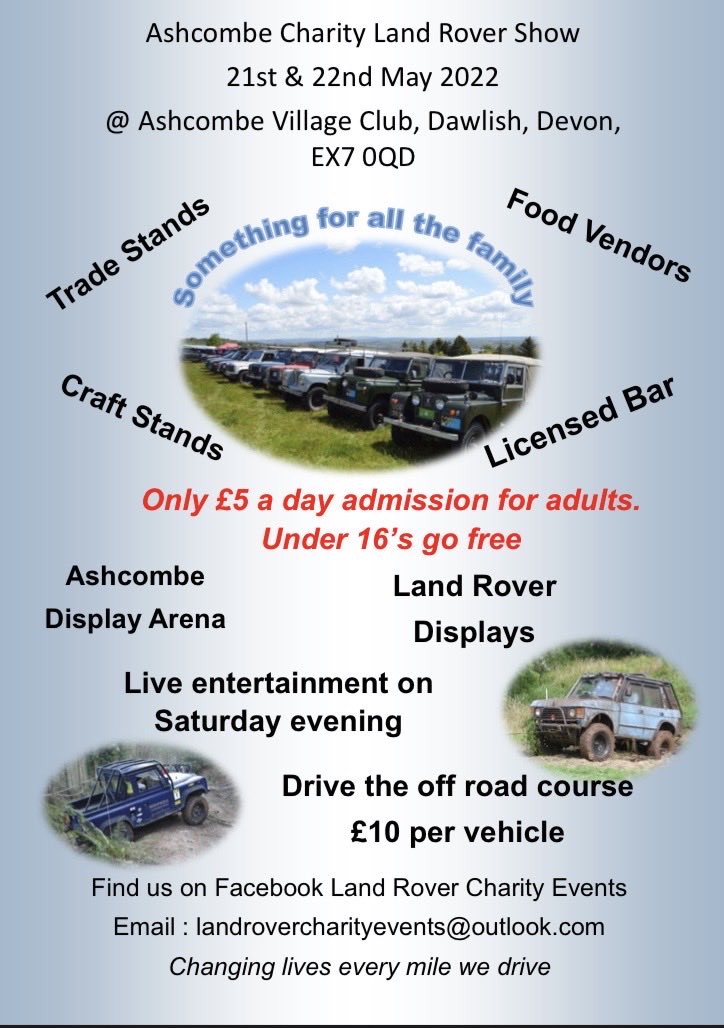 LandCharity's tweet photo. For more information please email landrovercharityevents@outlook.com https://t.co/SR9gIk4CjL