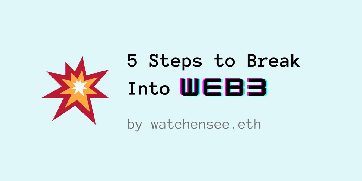 watchensee's tweet image. finally turned my running list of Web3 resources into my first post on @viamirror!
I swear my writing is slightly better than my graphic design skills 🙃
hop in → mirror.xyz/watchensee.eth…