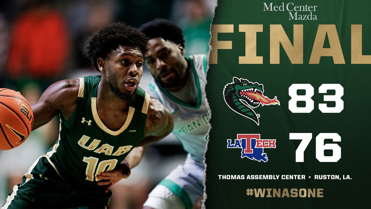 UAB_MBB's tweet image. HOW 'BOUT THEM BLAZERS!!!!

#WinAsOne