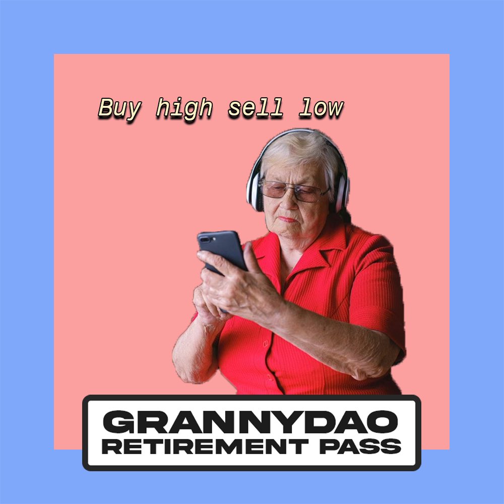 GrannyrpDAO's tweet photo. #Mood right now, anyone else using this #nft strategy today? https://t.co/SWMPS6Ge3G