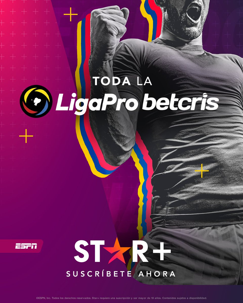 🚨 #OFICIAL | TODA LA LIGAPRO EN STAR+

La <a href="/LigaProEC/">LigaPro</a> 🇪🇨 (Serie A y Serie B) estará disponible en la plataforma de <a href="/StarPlusLA/">starplusla</a> tanto en Ecuador como para Latinoamérica.

Gran fichaje de Disney en convenio con Tenfield: ¿se vendrán mas cosas en conjunto? 👀

#LigaProEcEnStarPlus