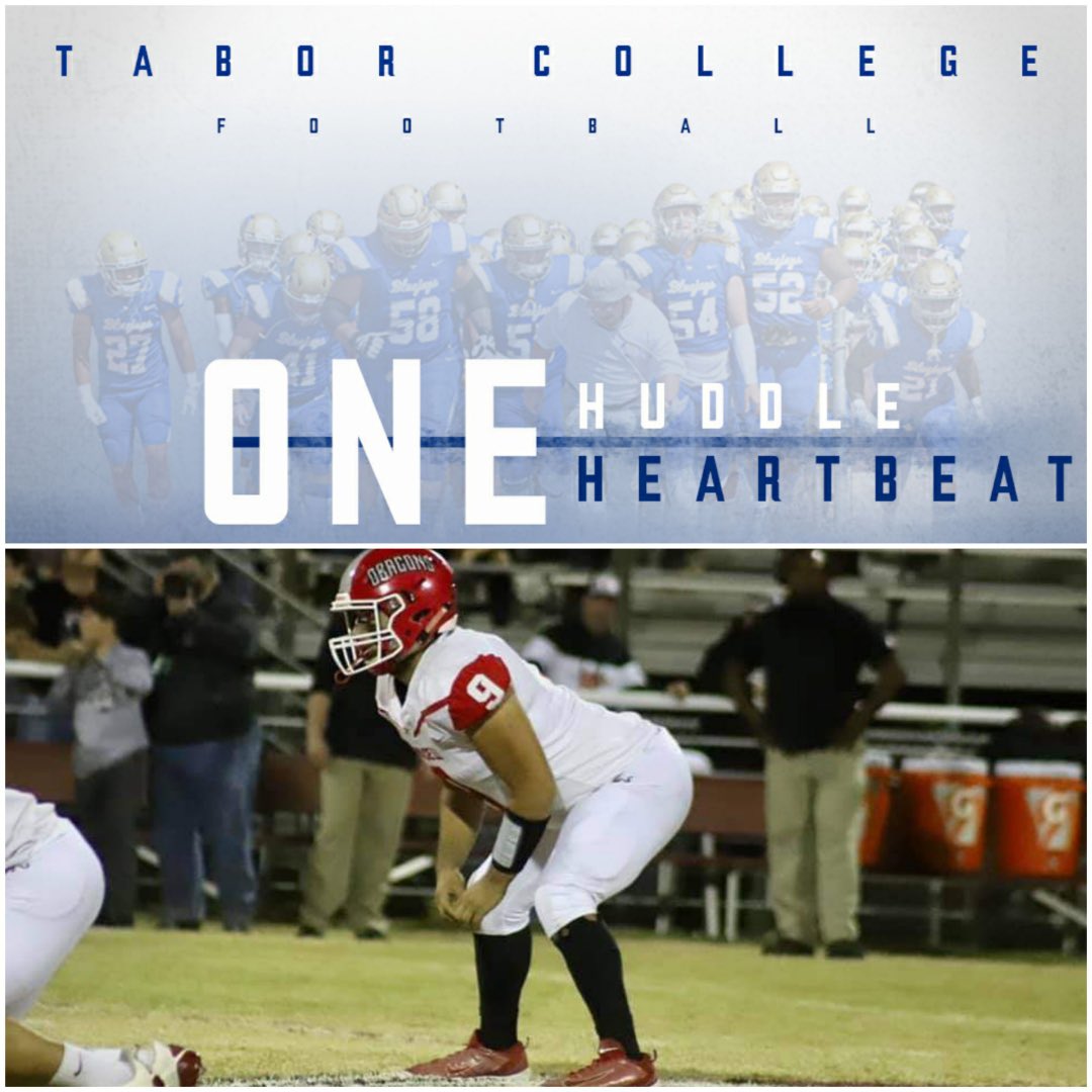 bigdog1648's tweet photo. After talking to @TaborCoachG and @Coach_Reimer I have decided to commit 100% to Tabor College to further my education and play football!!!  @Tabor_Football @CoachKoustmer  
#onehudleoneheartbeat https://t.co/8rYGUvz7BN