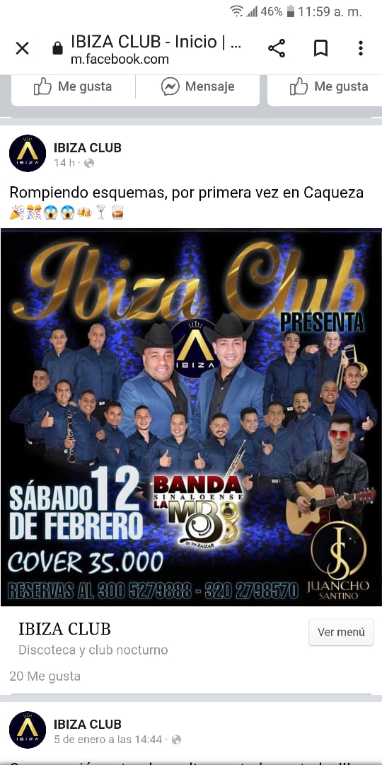 victorzaizar's tweet photo. Nos vemos este 12 febrero en ibiza show si señor  @bandamboficial https://t.co/HidQWXSCU8