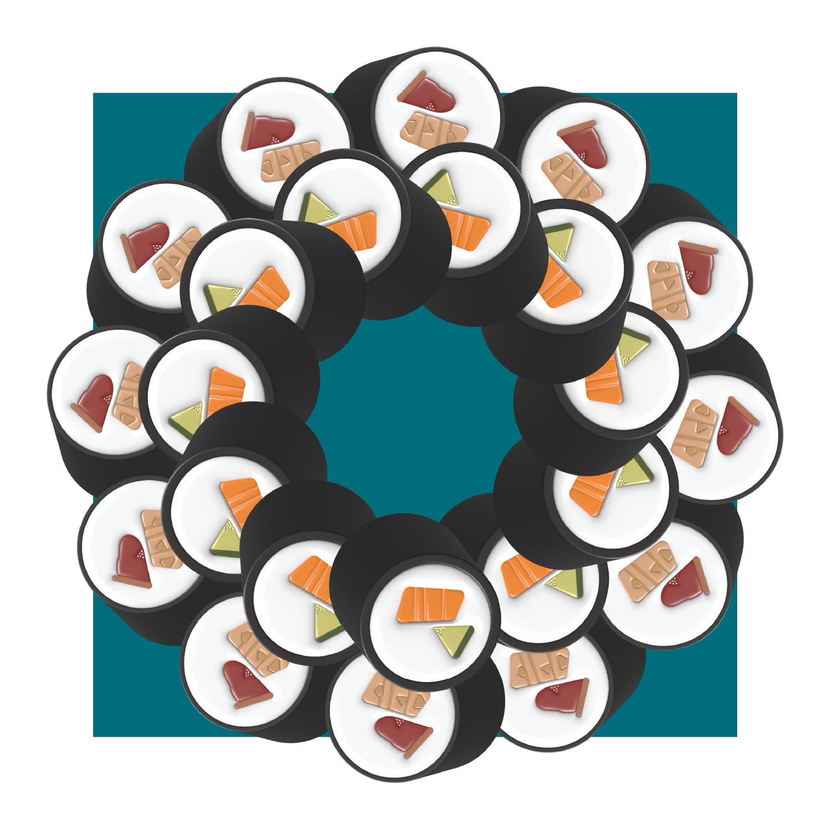 SoFiggy's tweet image. #LogoADay SushiZen logo made circa 2019ish, added sushi last night! ❤️