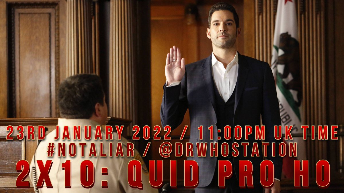 DrWhoStation's tweet image. LUCIFER - QUID PRO HO LIVETWEET THREAD
Starting at 11:00PM GMT

#NotALiar