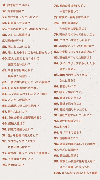 100の質問のtwitterイラスト検索結果 100の質問のtwitterイラスト検索結果