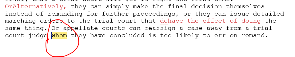 legalwritingpro's tweet photo. BriefCatch would have fixed this erroneous "whom" in a Stanford Law Review article by someone who now sits on the Fourth Circuit.

Don't write "whom" just to sound smart! Here's a trick for getting it right.

#legaltech #WhoIsOnFirst #appellatetwitter https://t.co/TvysnUkiG3