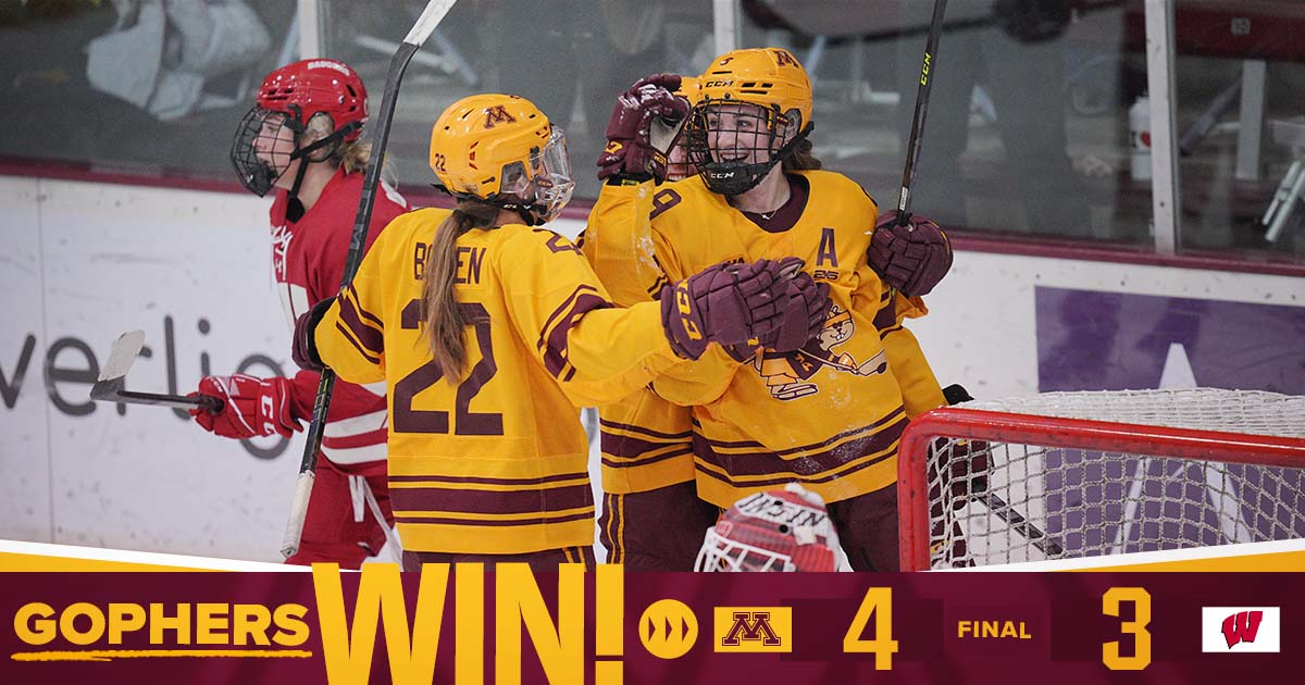 BREAK OUT THOSE BROOMS 🧹🧹🧹 The #Gophers sweep the #BorderBattle!