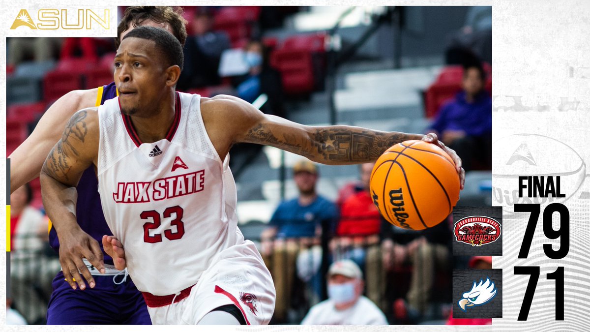 .@JSUGamecocksMBB gets their 7⃣th consecutive win as three score in double figures 🐔💯❗️

#ASUNMBB | #StayCocky🐔❗️