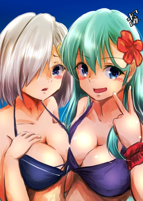 #女の子二人のイラストを貼る見た人もやる
季節外れすぎるw 