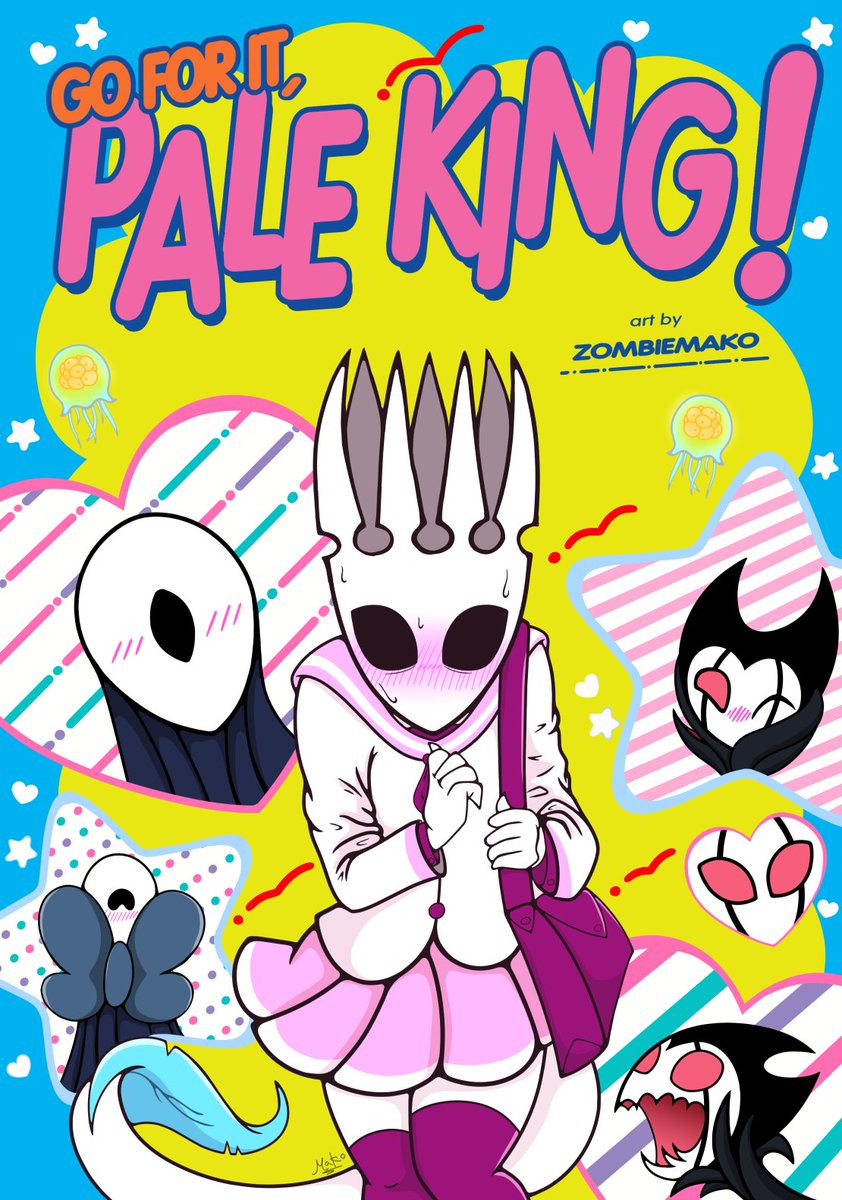 ZombieMako's tweet photo. "Go for it, Nakamura" redraw, Pale King edition >w<

Sorry not sorry ;P

 #Hollowknight #hollowknightfanart #teamcherry https://t.co/NWBAltJFq4