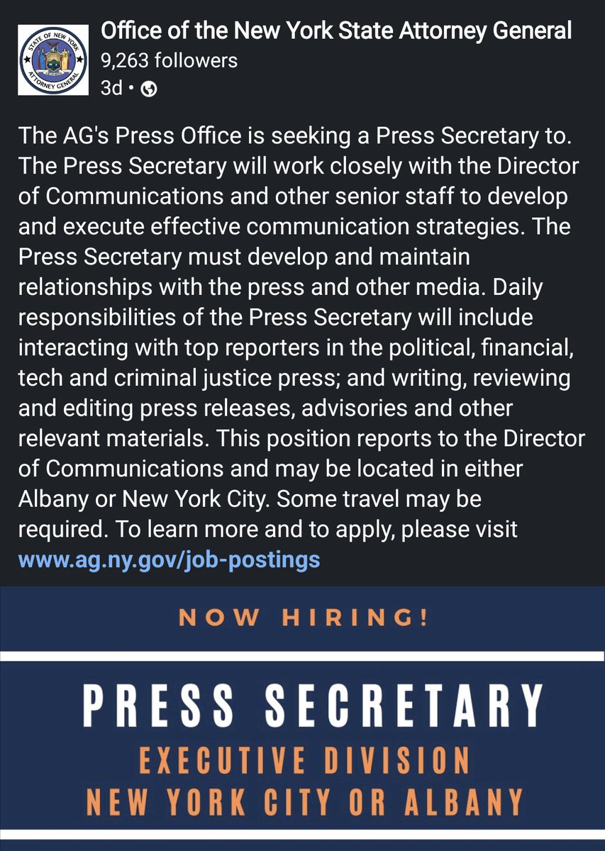 AnnaLogue75's tweet photo. @NewYorkStateAG can't keep your people? Maybe they like the truth more than they like you?!
Reminds me of someone... Lindsey? Is that the name?? Yes, Lindsey!! Another liar that lost her people...
#ResignJames #corrupt #hilarious https://t.co/XfsUenpoE8