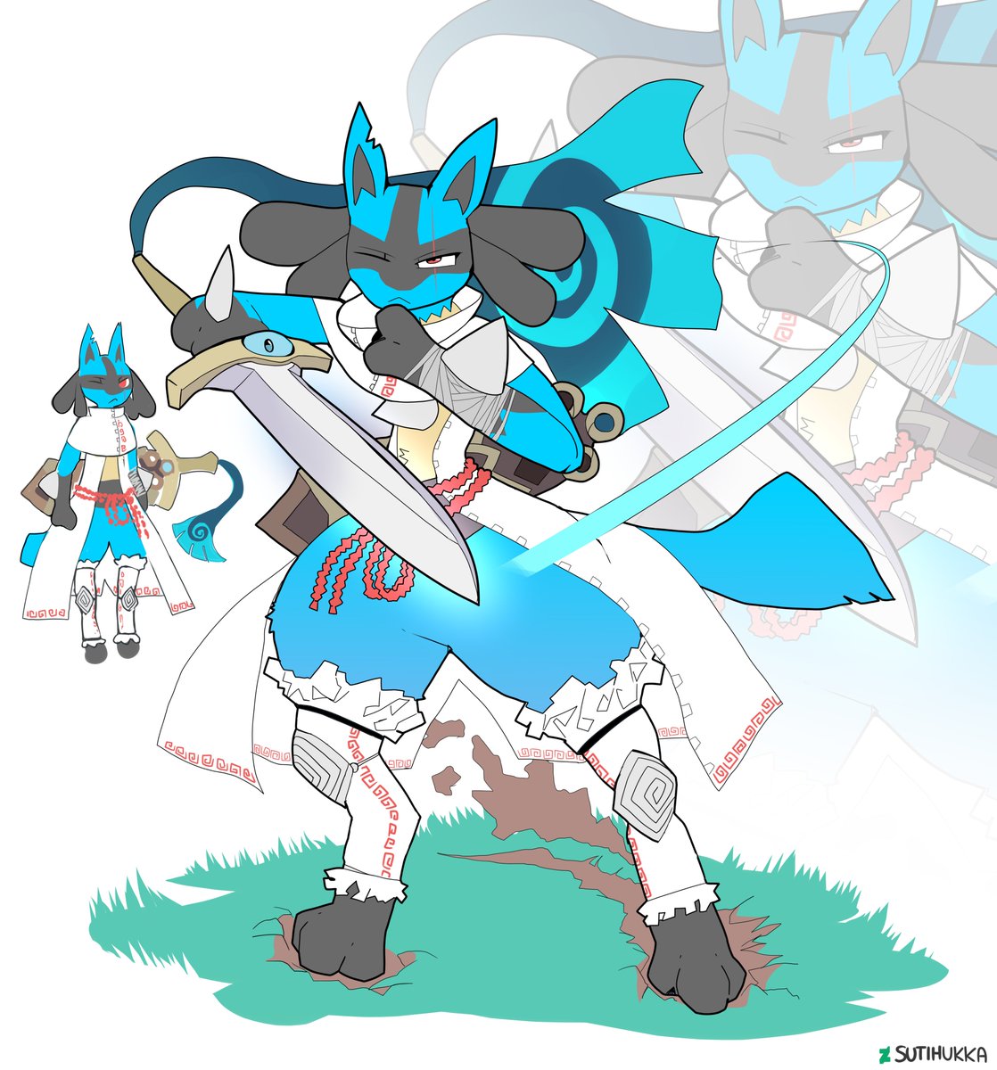 Lucario but he decided to study the bladepic.twitter.com/rcJOyzmjYM. 