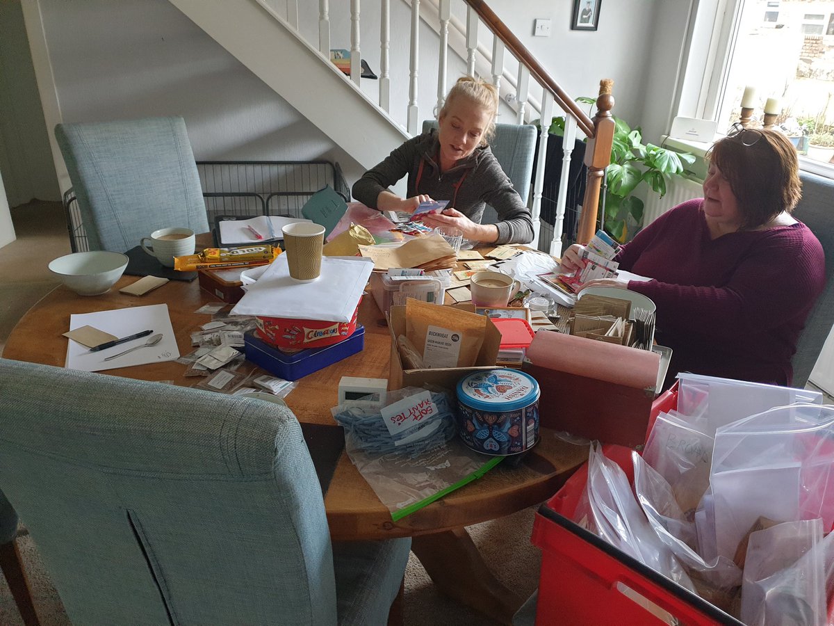 SquirrelCrochet's tweet photo. Spent the day packing #seeds for @TheSchoolSeedB1
We amazed ourselves with the amount of envelopes packed ready for posting to #schools.

#gardening #growyourown https://t.co/MbTcPHy4g9