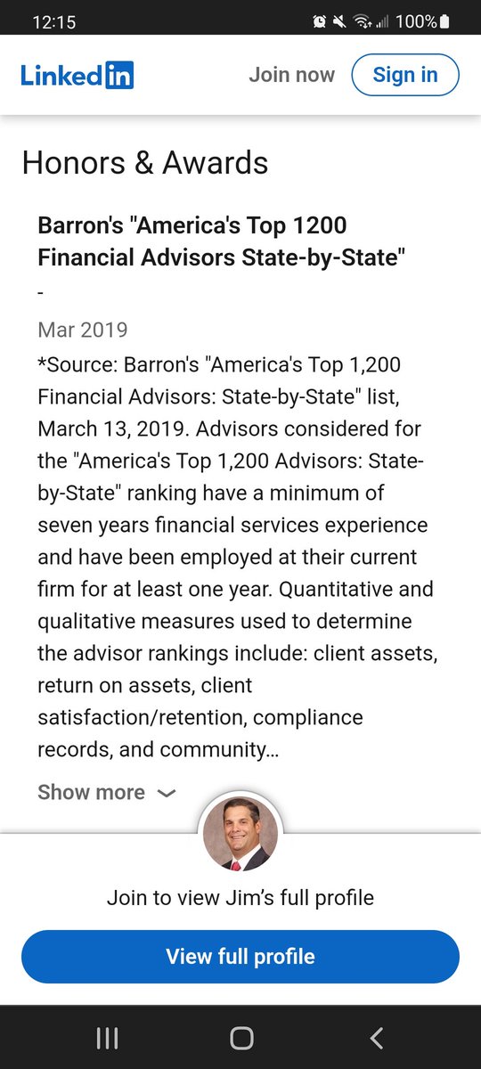 bahannahpeppers's tweet photo. @thatdaneshguy @MerrillLynch Hi @barronsonline, this man claims to have won several awards from you on his LinkedIn profile from 2016-2019. May want to consider revoking those unless you're fine with a racist man who assaulted a minor representing you https://t.co/LdzCO8ZdcP