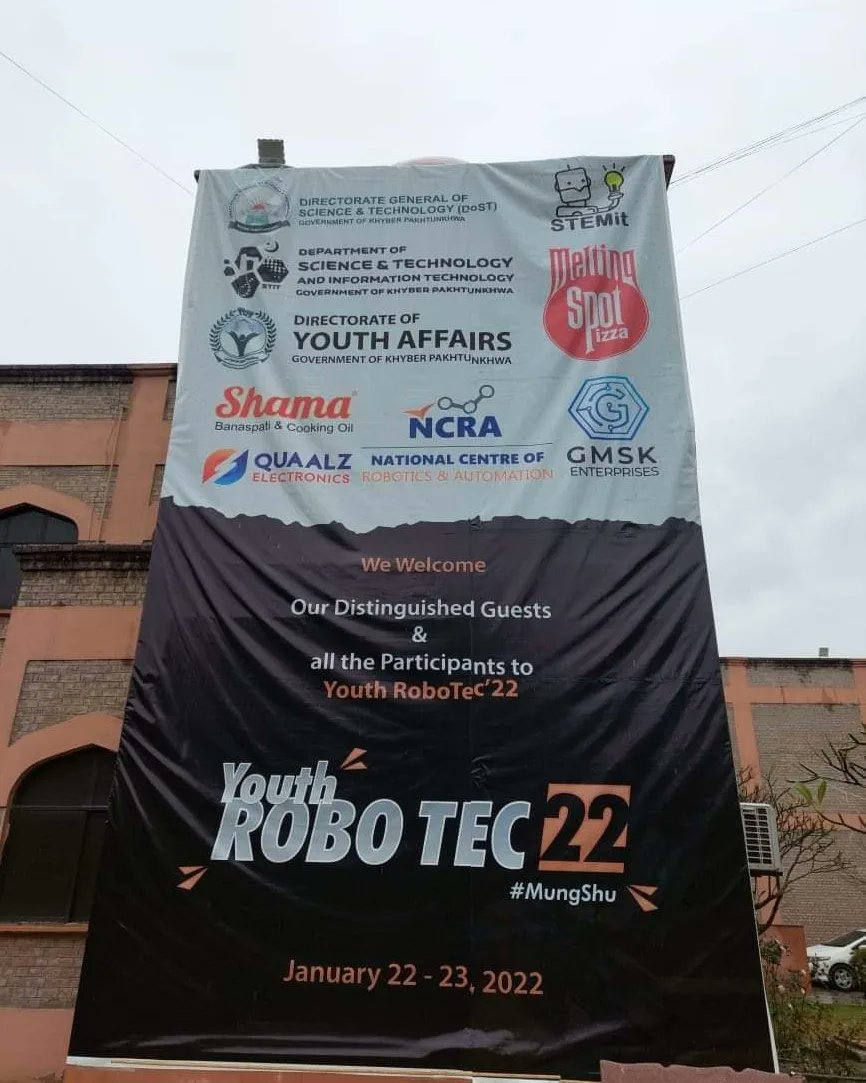 dostkpgovt's tweet image. Hello Peshswar, Are you ready for Day 2 at @youthrobotec22, UET Peshawar (Department of Mechatronics)

#dostkp #science4kp #YRT22 #MungShu #uetpeshawar #roboticsClub