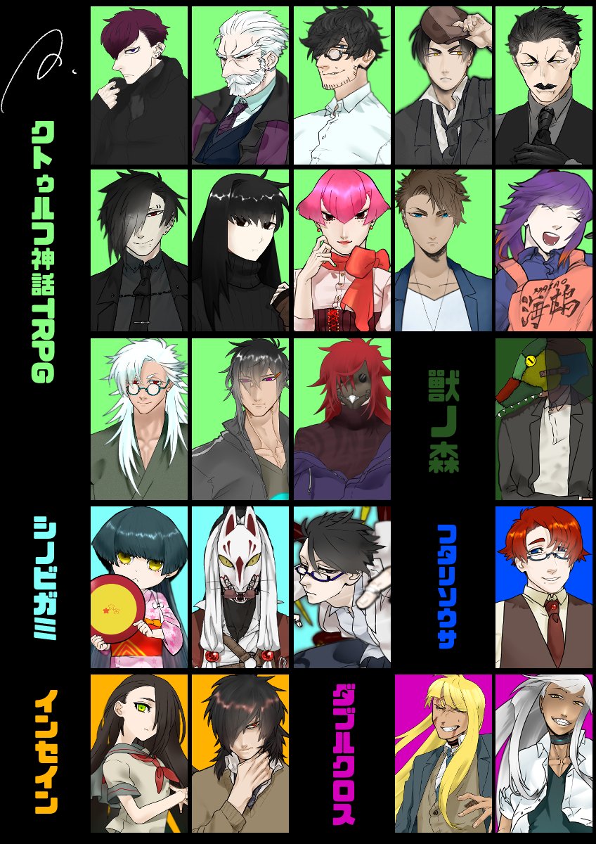 22.01.23 最新版
#TRPG自己紹介シート
#僕の私のTRPG説明書 