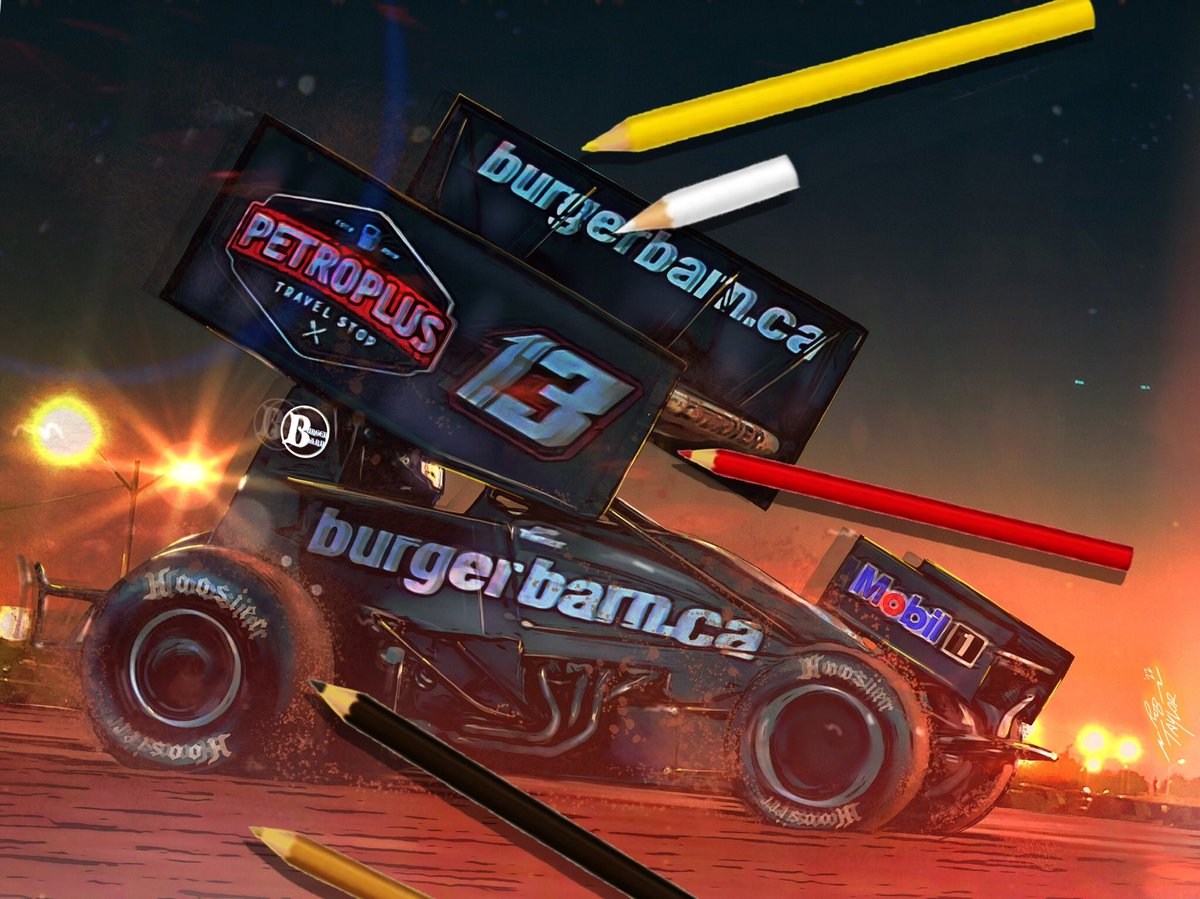 Shovlin snow sucks back inside doodling these two new for 2022 drawn on iPad with new pencils <a href="/StewartFriesen/">Stewart Friesen</a> and <a href="/CTMotorsports_/">Cory Turner</a> 👍🇨🇦🏁😁