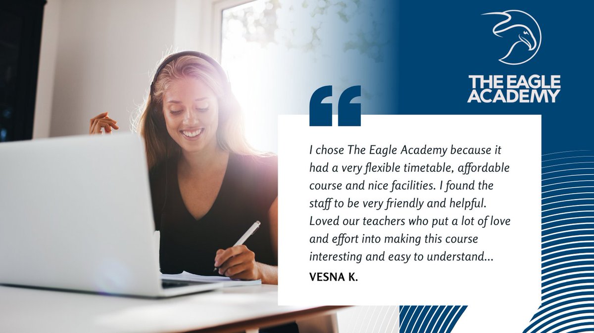 Eagle_Academy's tweet photo. 👍🎓 Choosing the right provider is key to ensure a successful study experience! 
Find out why you should study with The Eagle Academy:
https://t.co/h25PI3IaED
.
#studywithtea #learningoutcomes #studysuccess https://t.co/Nx7LJ3tE8k