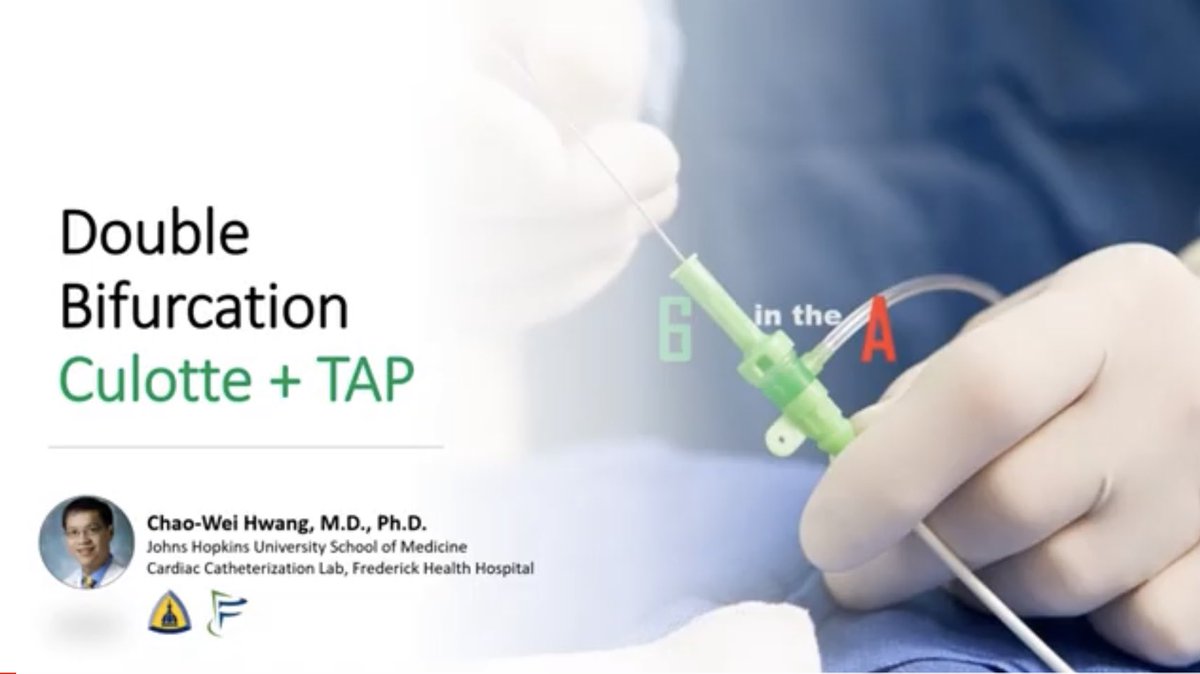 Johns Hopkins Cardiology (@hopkinsheart) on Twitter photo Continuing our tour of bifurcations: We used both Culotte and TAP. Learn how to size kissing balloons with <a href="/HwangChao/">Chao-Wei Hwang</a>
🔗m.youtube.com/watch?v=jmDvE-…
<a href="/Dr_DanMD/">Daniel Ambinder, MD</a> <a href="/DoctorLatina/">Dr. Jacqueline Latina</a> <a href="/DrAlfaddagh/">Hamied Alfaddagh</a> <a href="/PranoHiremath/">Pranoti Hiremath</a> <a href="/cardiology305/">Rimsky Denis, MD, MPH, MBA, FACC</a> <a href="/frahman480/">Dr. Faisal Rahman</a> <a href="/DrAnthonyP/">Anthony D Pisaniello</a> <a href="/DocMehta407/">Hetal H. Mehta, MD, FACC, FSCAI</a> <a href="/KhalilIbrahimMD/">Khalil Ibrahim</a> <a href="/RaniKHasan/">Rani Hasan</a> Continuing our tour of bifurcations: We used both Culotte and TAP. Learn how to size kissing balloons with <a href="/HwangChao/">Chao-Wei Hwang</a>
🔗m.youtube.com/watch?v=jmDvE-…
<a href="/Dr_DanMD/">Daniel Ambinder, MD</a> <a href="/DoctorLatina/">Dr. Jacqueline Latina</a> <a href="/DrAlfaddagh/">Hamied Alfaddagh</a> <a href="/PranoHiremath/">Pranoti Hiremath</a> <a href="/cardiology305/">Rimsky Denis, MD, MPH, MBA, FACC</a> <a href="/frahman480/">Dr. Faisal Rahman</a> <a href="/DrAnthonyP/">Anthony D Pisaniello</a> <a href="/DocMehta407/">Hetal H. Mehta, MD, FACC, FSCAI</a> <a href="/KhalilIbrahimMD/">Khalil Ibrahim</a> <a href="/RaniKHasan/">Rani Hasan</a>