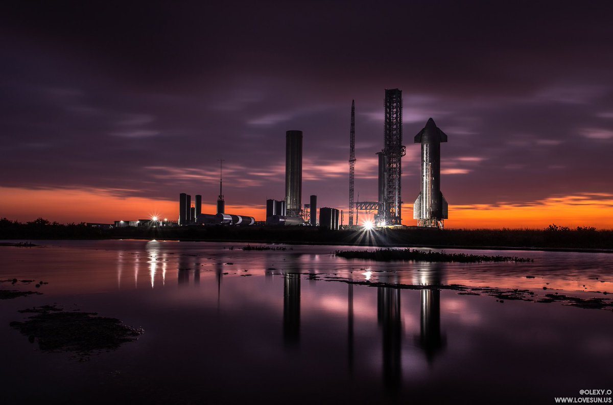 Another beautiful sunrise here at #Starbase

<a href="/elonmusk/">Elon Musk</a> <a href="/SpaceX/">SpaceX</a> <a href="/NASA/">NASA</a> 
#ElonMusk #SpaceX #NASA