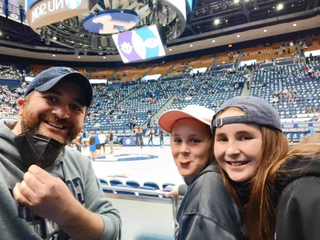 bpcamp's tweet photo. Sweet seats at the BYU game with my favorite basketball buddies. #BYUHoops https://t.co/ka4CvEyWG8