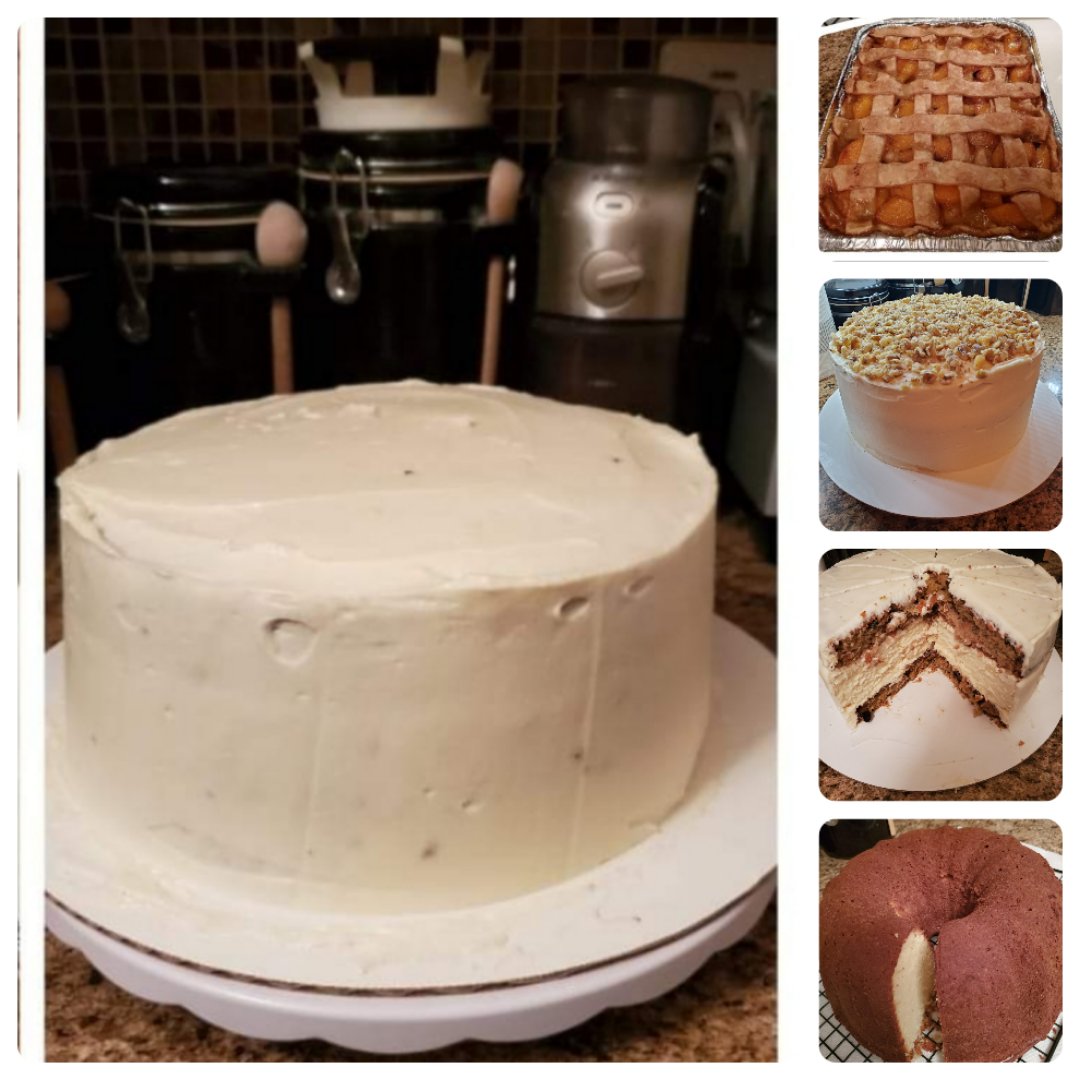 TwanaEllis's tweet photo. I've got a new text and talk number to make things easy. 443-837-7003. Carrot cakes, lemon pound cakes, peach cobblers, and cream cheese filled carrot cake bundt, $40. My carrot cake cheese cake, a huge hit, $60. Call or text me. https://t.co/y5pN88czXg