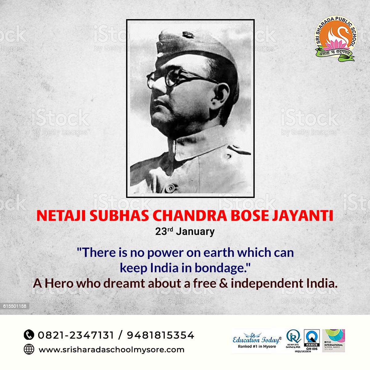 ManjuSrivatsa77's tweet photo. #subhashchandrabosejayanti @sri_sharada @vatsa0729 https://t.co/ZcfS2UDHgO