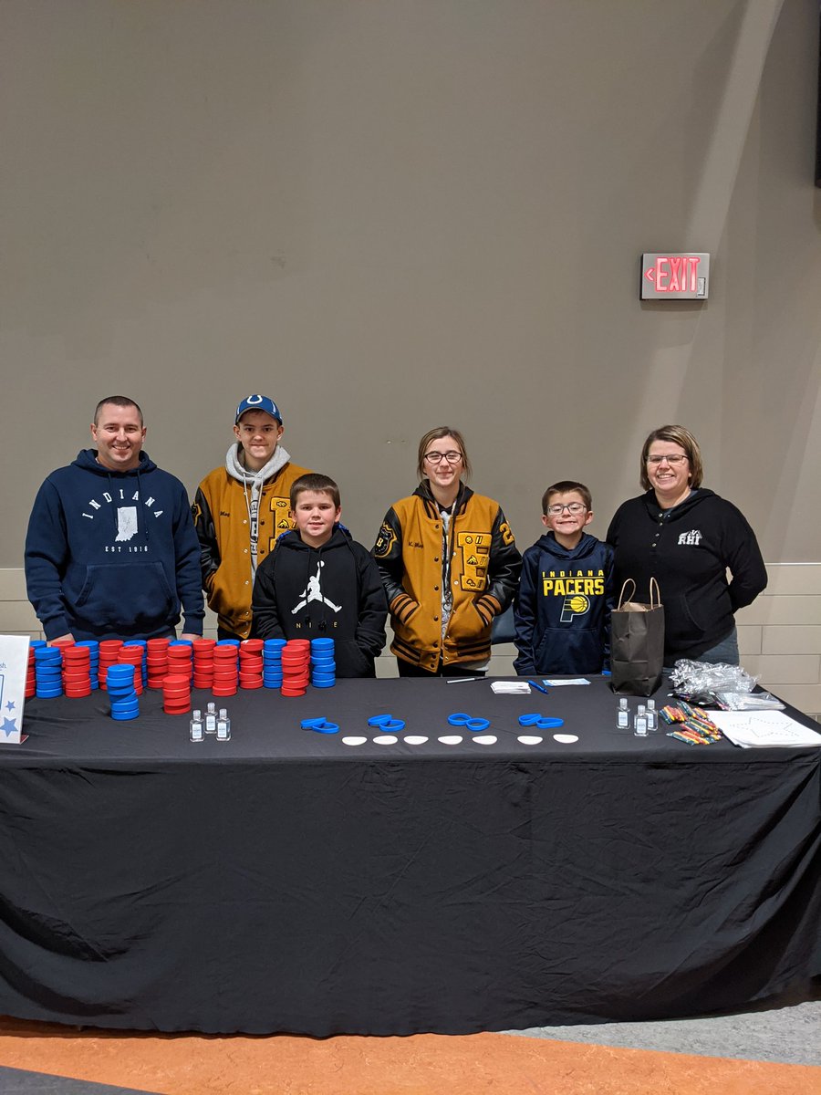 Giving back at the Evansville Thunderbolts/Star Wars Night to benefit Make-A-Wish .  We love giving back every chance we get.  Eli received his wish trip for undergoing 3 1/2 years of chemo!  Thanks to everyone that came out to the game tonight to help support such a great cause!