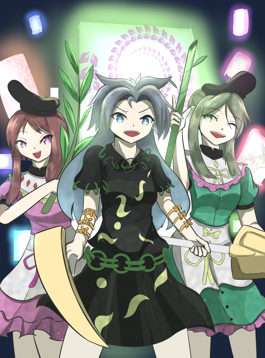 ZakiRamdhani6's tweet photo. A Little Trolling #東方Project #爾子田里乃 #丁礼田舞 #姫虫百々世 https://t.co/IfQhp7mPf2 https://t.co/RSrhtj6KhD