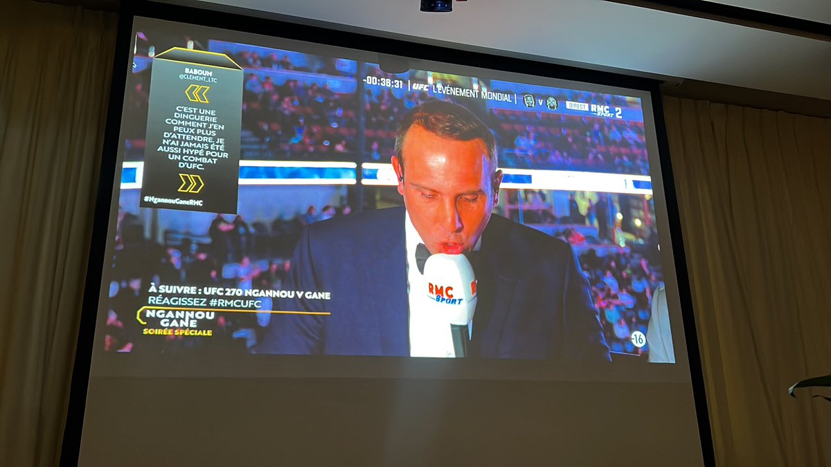 En place ! Allez Ciryl
#CirylGane
<a href="/SarfatiBenjamin/">Benjamin Sarfati</a>
<a href="/fernandlopez/">Fernand Lopez</a>
#ufc270