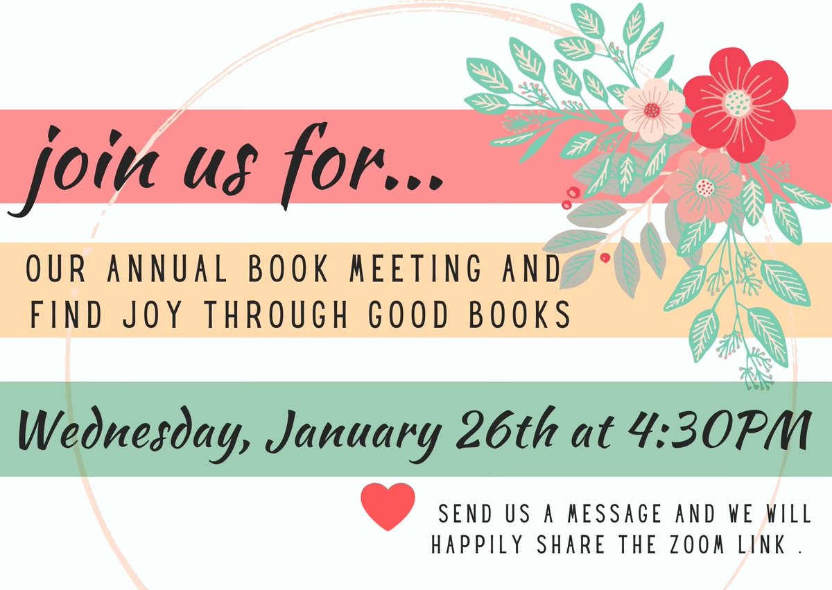 Join us for our upcoming chat about books on Wednesday. #FindJoyInBooks