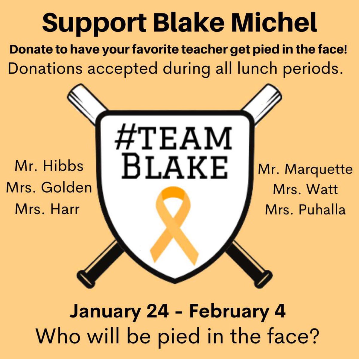 TRHS_Rowdies's tweet photo. Blake Michel is the seven year old nephew of Mr. Michel. He was diagnosed with RMS a form of childhood cancer in November of 2021. He’s has 12 weeks of Chemo ahead. He’s a little guy who loves to play and watch baseball. Bring in cash, change, or checks to school to donate! https://t.co/snkFIaiaEZ