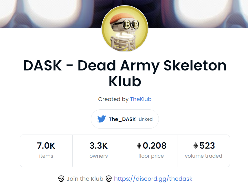 The_DASK's tweet photo. The klub is rising. 💀 https://t.co/VaH60J8Xh7