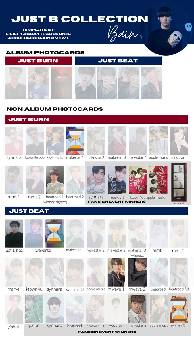 byeongheecart's tweet photo. wtt na rin those dy and geonu pcs to any unfaded/unmarked. trade ratio can be discussed thru dms.

🏷️wtt lft just b ph DY Geonu Bain https://t.co/ZJt7mNcgUc