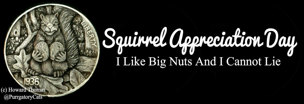 CFLCoinClub's tweet photo. January 21 = Squirrel Appreciation Day
I Like Big Nuts And I Cannot Lie!
#SquirrelAppreciationDay #SquirrelAppreciation #Squirrel #SquirrelLove  #HoboNickel #CarvedCoin #CoinCarving #HowardThomas @PurrgatoryCats  #HoboNickelCarver https://t.co/HFfz9rJQas https://t.co/I9AHX7HF3I