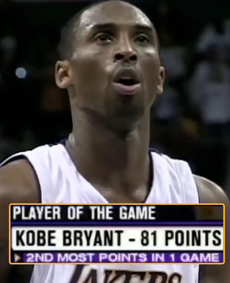 SamanthaSheeley's tweet photo. 16 years ago - Kobe put on a show for the world, scoring 81 points. True flow performance and still just as exciting to watch today. #RIP #mambamentality #flowperformance #knowyourself #leadyourself https://t.co/hgLst2yspx
