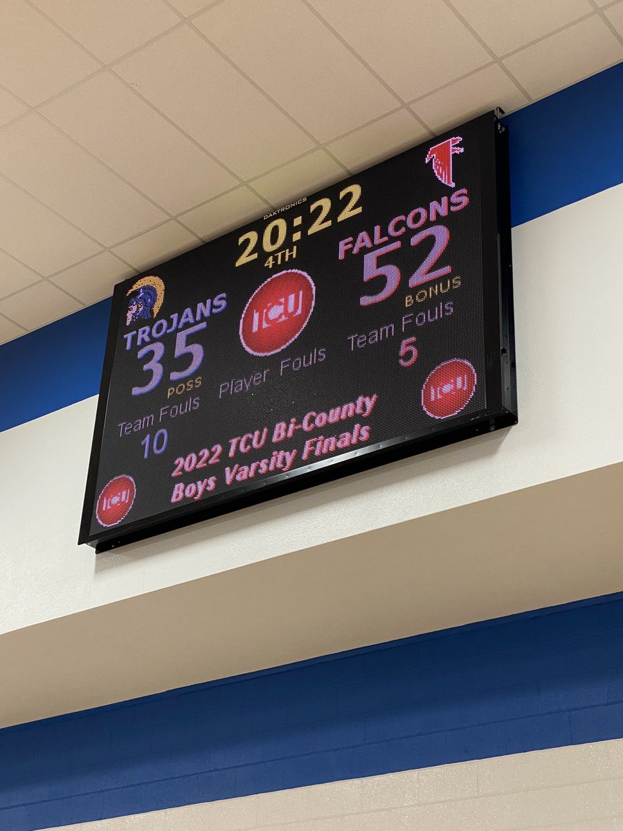 FALCONS WIN!!!  Falcons pick up a 52-35 win over Triton.  Fourth Bi-County Championship in a row.