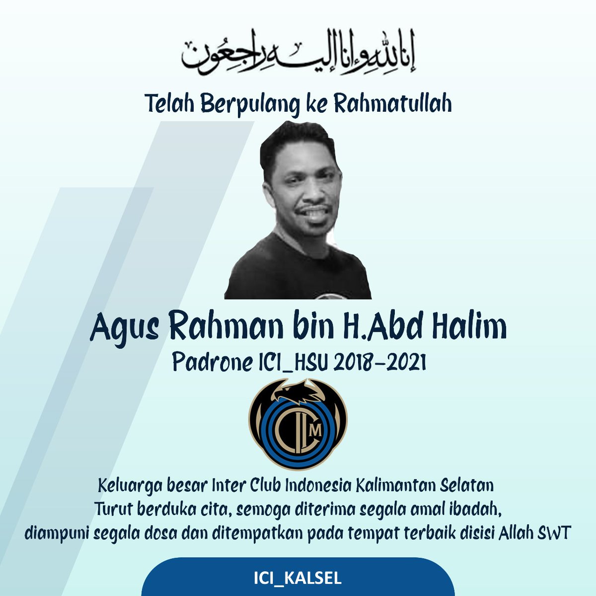 Semoga mendapat tmpt yg layak di samping Tuhan YME