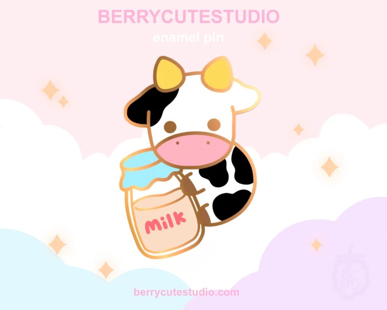 MooSquish's tweet photo. I had her Patreon and omg all my cow pins are so cute! 
#cow https://t.co/zZmJlO5yrh