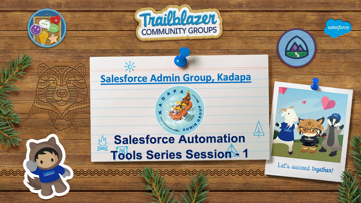 Attend our Salesforce Automation Tools Series Session - 1 #KSFACG_SATS and also get a chance to win Certification Vouchers in the quiz that follows!
<a href="/Kuldeep02_/">Kuldeep Laharpure</a>  <a href="/bitrapati/">BITRAPATI HARSHA VARDHAN.</a> 

..See you in A hour at 10:00AM IST
RSVP Link:bit.ly/KSFACG_SATS-1