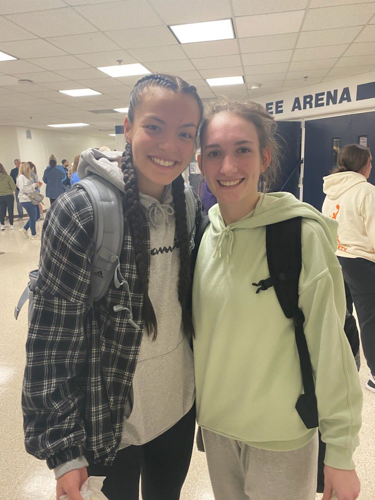 Forever teammates. <a href="/DeweyAubree/">Aubree Rohr</a> <a href="/Ehlaina_35/">Ehlaina Hartman :)</a> Miss watching them play on the same team but always fun when they get together. @wheatstateelite