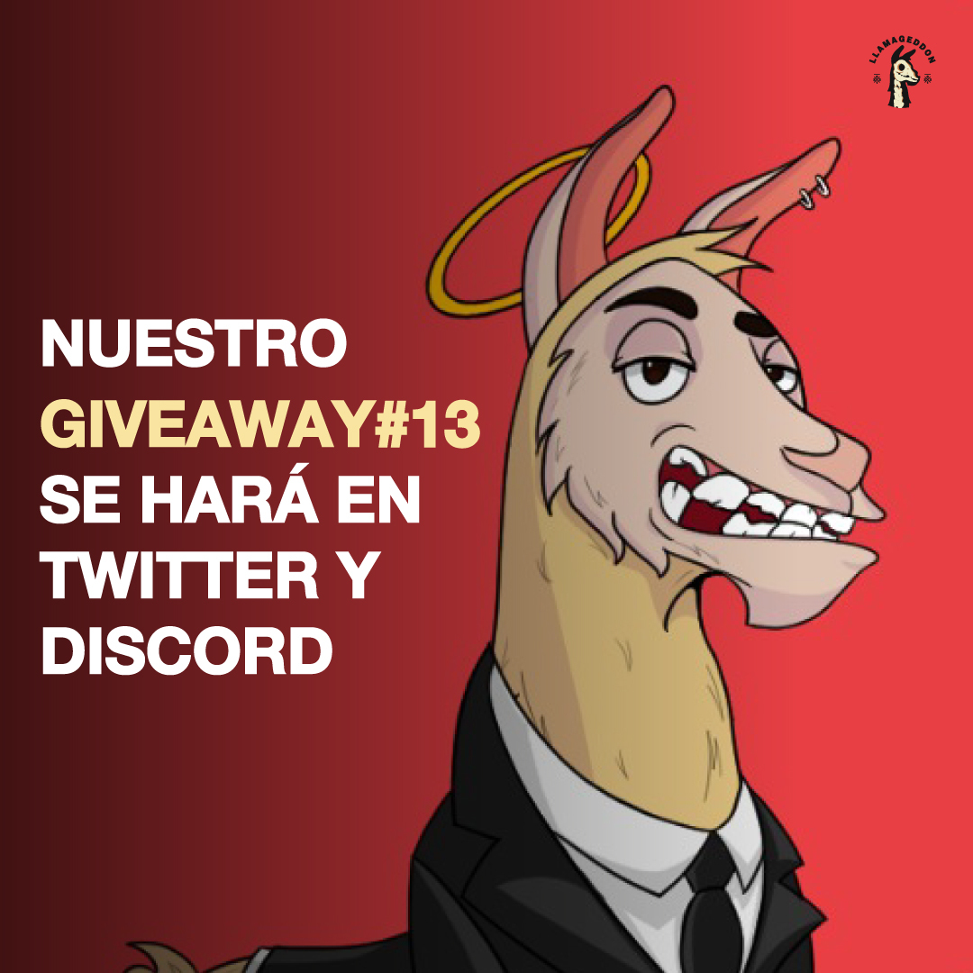 Llamageddonpe's tweet image. GIVEAWAY #13

Regala $100 en ETH.

- Síguenos en Twitter y únete a Discord.
- Comenta tu usuario de Discord.
- Dale RT a este tweet

El ganador se revelará el 25 de Enero.