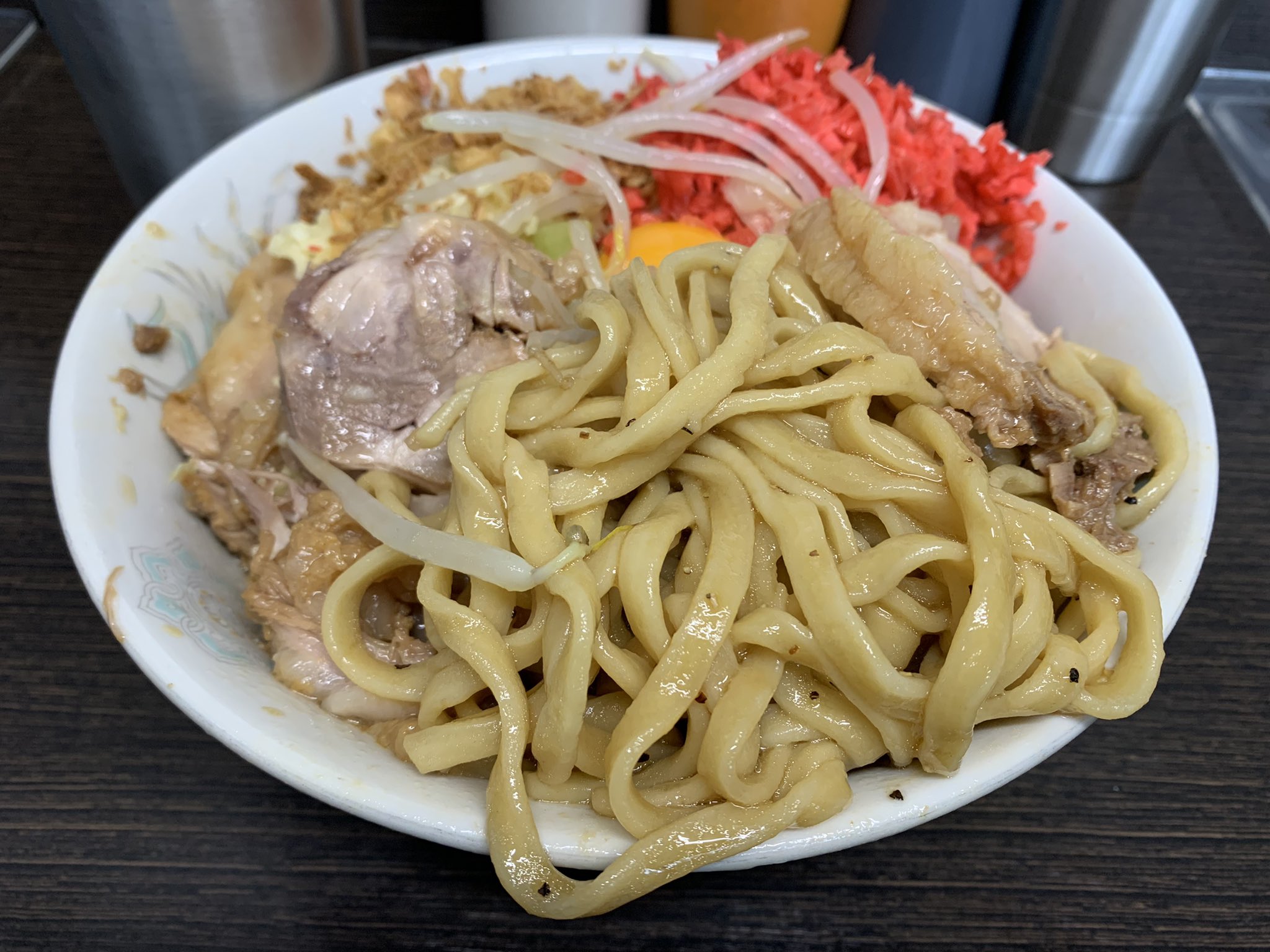 オラㄘん ラーメン二郎めぐり 川越 小汁なし豚増し紅生姜ニンニク で二郎アプリにチェックイン 12回目の来店 T Co Vok3bhzziw ラーメン二郎アプリ店 App Storeから入手不可 アプリ復活希望 T Co Srofwir544 Twitter