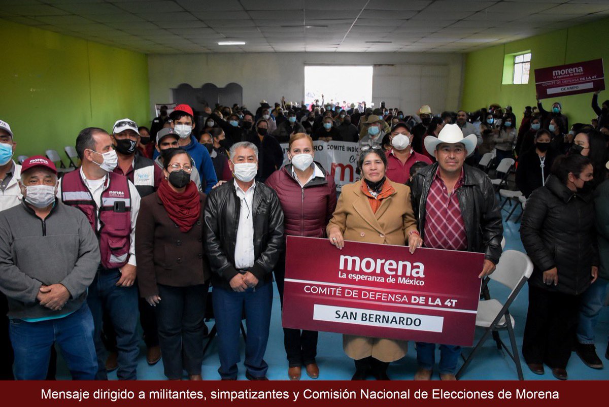 MarinaVitela_'s tweet image. El día de hoy visité el municipio de Hidalgo, para reunirme con los comités de defensa de la #CuartaTransformación de éste, así como de Ocampo, San Bernardo y El Oro, Dgo.

En unidad la 4T transformará a #Durango. 

#SoyMarina y #SoyDeMorena