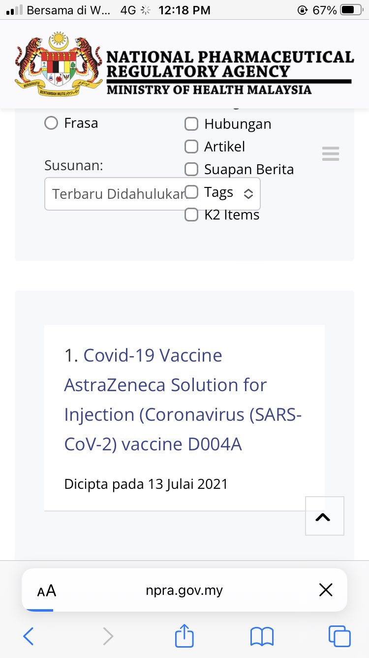 Gov my vaccine npra NPRA receives