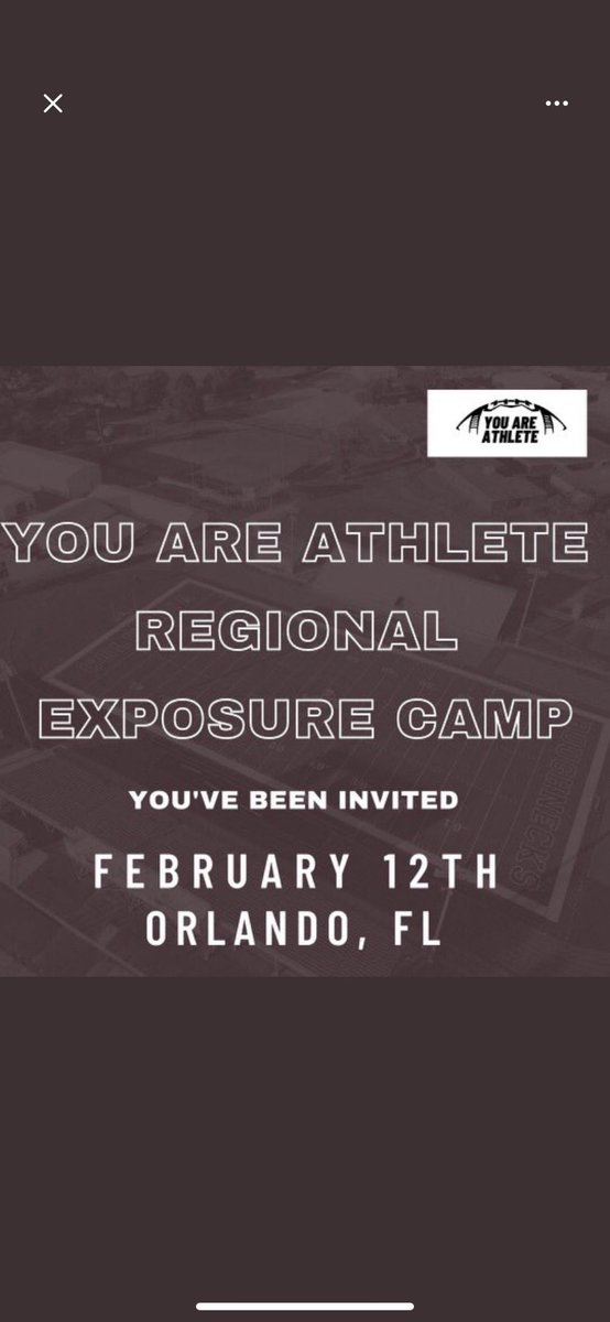 I Will Be Attending The You Are Athlete Regional Exposure Camp Serious ! Thank you for the invite @JoshHallYAA <a href="/youareathlete/">You Are Athlete</a>