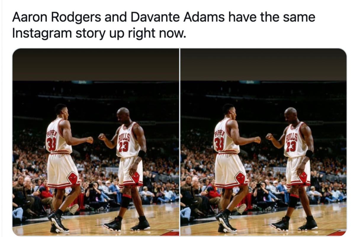 Aaron Rodgers and Davante Adams really made these Last Dance posts before t...